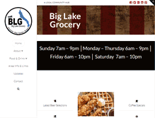 Tablet Screenshot of biglakegrocery.com